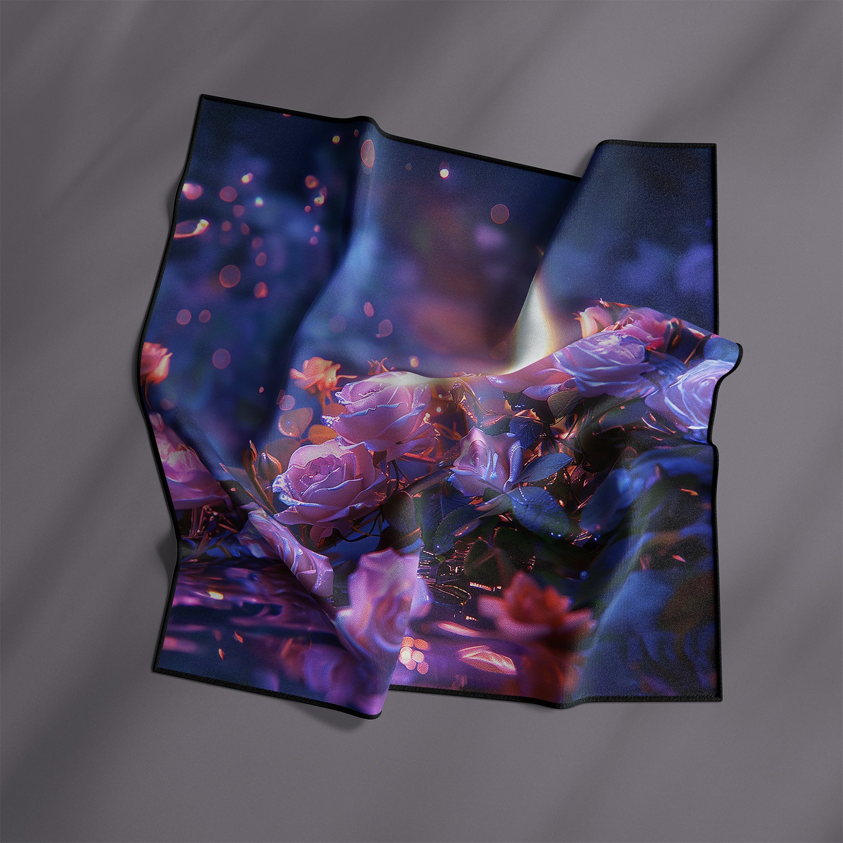 Midsummer Night Silk Charmeuse Scarf