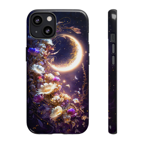 Moon Flower iPhone Case