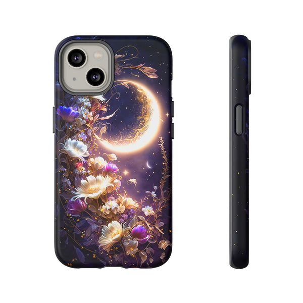 Moon Flower iPhone Case