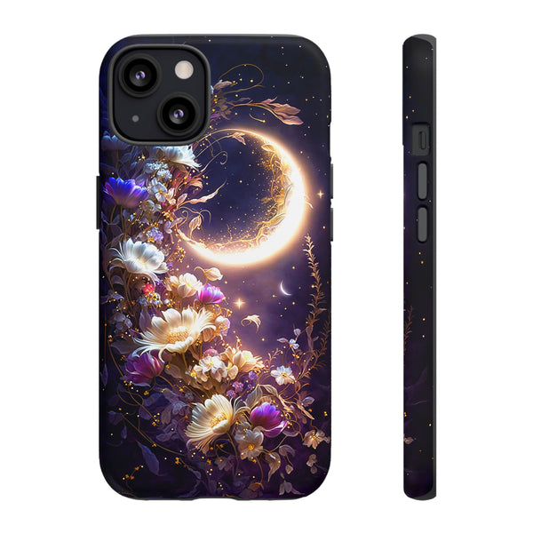 Moon Flower iPhone Case