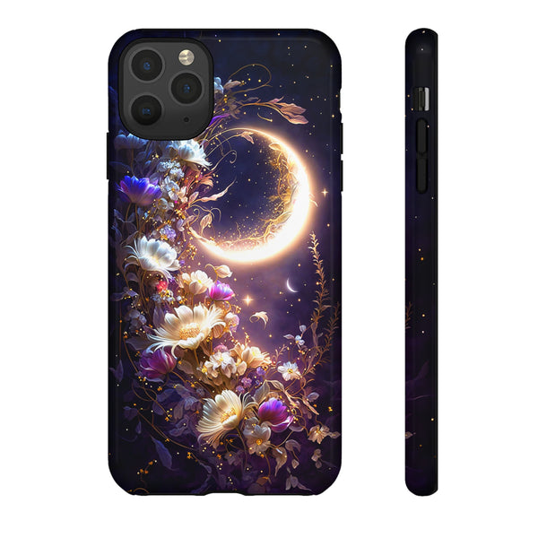 Moon Flower iPhone Case